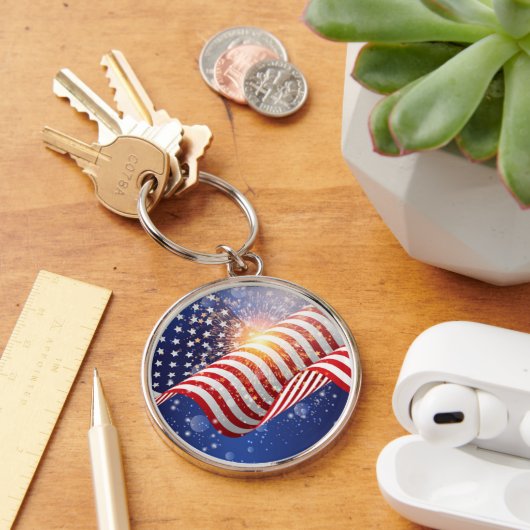 Patriottische Sleutelhanger van 4 juli (Bureau)
