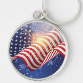 Patriottische Sleutelhanger van 4 juli (Voorkant)