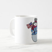 Patriottische Sneeuwman Mok (Voorkant links)