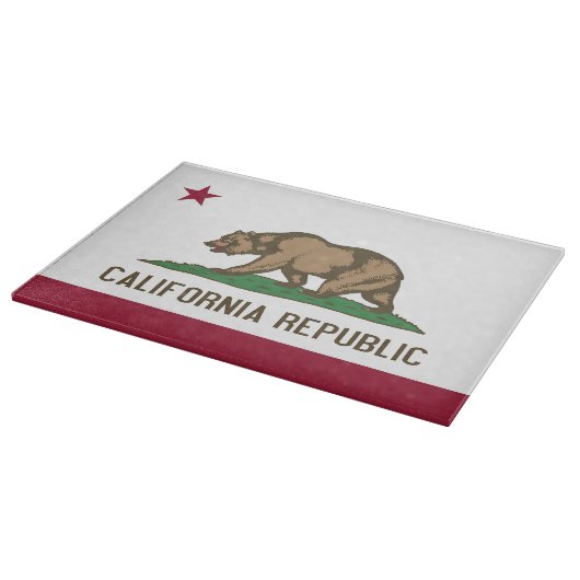 Patriottische snijplank met Californische staatsvl (Hoek)