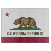 Patriottische snijplank met Californische staatsvl (Voorkant)