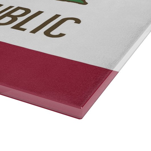 Patriottische snijplank met Californische staatsvl (Hoek)