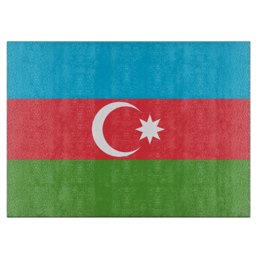Patriottische snijplank met Vlag van Azerbeidzjan (Voorkant)