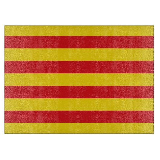 Patriottische snijplank met vlag van Catalonië (Voorkant)