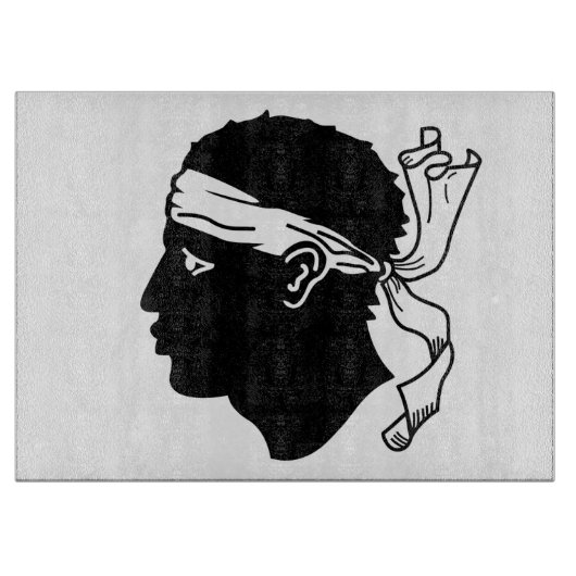 Patriottische snijplank met vlag van Corsica (Voorkant)