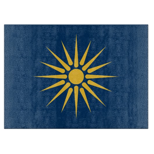 Patriottische snijplank met vlag van Macedonië (Voorkant)