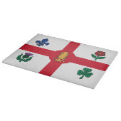 Patriottische snijplank met vlag van Montreal (Hoek)