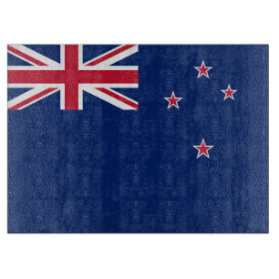 Patriottische snijplank met vlag van Nieuw-Zeeland