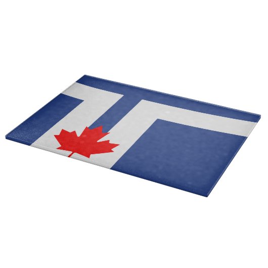 Patriottische snijplank met vlag van Toronto (Hoek)