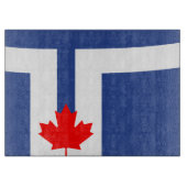 Patriottische snijplank met vlag van Toronto (Voorkant)