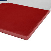 Patriottische snijplank met vlag van Utah, VS (Hoek)