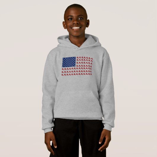 Patriottische Snowboarder Flag (Voorkant volledig)