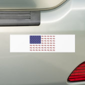 Patriottische Snowmobiling Bumpersticker (Op auto)
