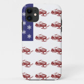 Patriottische Snowmobiling Case-Mate iPhone Case (Achterkant)