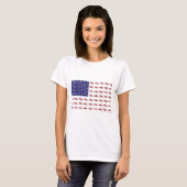 Patriottische Snowmobiling T-shirt (Voorkant volledig)