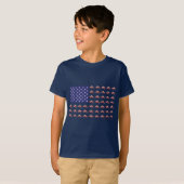 Patriottische Snowmobiling T-shirt (Voorkant volledig)