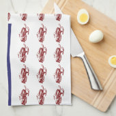 Patriottische Snowmobiling Theedoek (Quarter Fold)