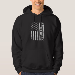 Patriottische Softwareontwikkelaar VS Amerikaanse  Hoodie