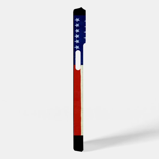  patriottische soldaat met Amerikaanse vlag Case-Mate iPhone Case (Achterkant / Rechts)
