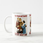 patriottische Soldaat voor Victory Liberty Loan Koffiemok (Links)