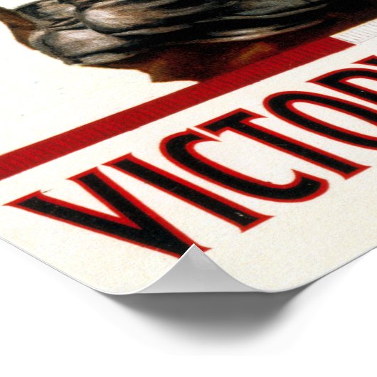 patriottische Soldaat voor Victory Liberty Loan Poster (Hoek)