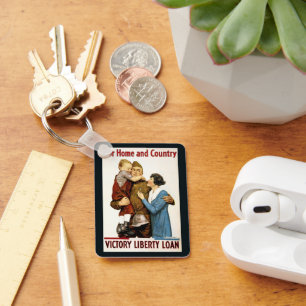  patriottische Soldaat voor Victory Liberty Loan Sleutelhanger