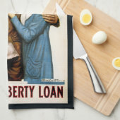  patriottische Soldaat voor Victory Liberty Loan Theedoek (Quarter Fold)