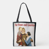 patriottische Soldaat voor Victory Liberty Loan Tote Bag (Achterkant)