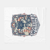 Patriottische Sourdough Bakker Fleece Deken (Voorkant (Horizontaal))