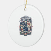 Patriottische Sourdough Bakker Keramisch Ornament (Links)