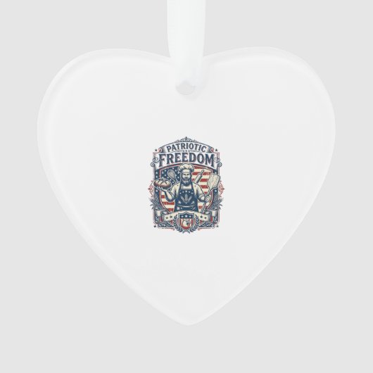 Patriottische Sourdough Bakker Ornament (voorkant)