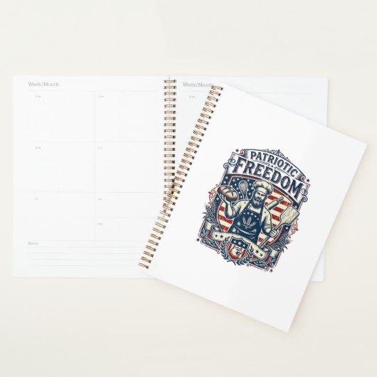 Patriottische Sourdough Bakker Planner (Display)