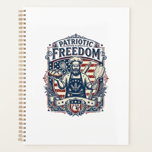 Patriottische Sourdough Bakker Planner (Voorkant)