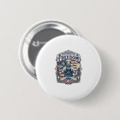 Patriottische Sourdough Bakker Ronde Button 5,7 Cm (Voorkant /achterkant)