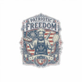 Patriottische Sourdough Bakker Sticker (Voorkant)