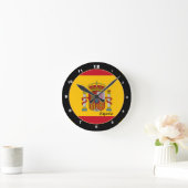 Patriottische Spaanse vlag & Spanje: Thuis/ontwerp Ronde Klok (Huis)
