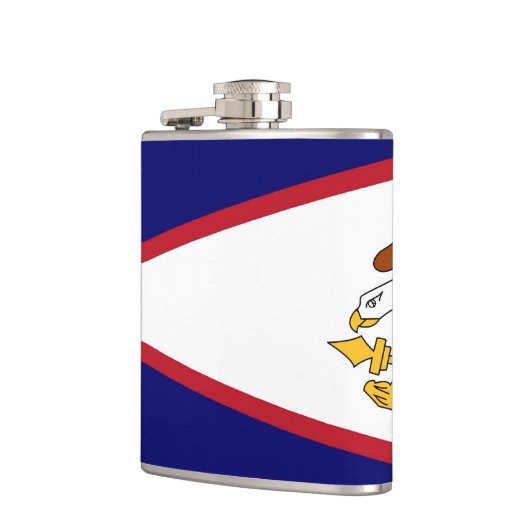 Patriottische, speciale fles met Amerikaanse Samoa Heupfles (Links)