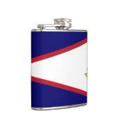 Patriottische, speciale fles met Amerikaanse Samoa Heupfles (Rechts)