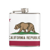 Patriottische, speciale fles met Californische vla Heupfles (Voorkant)