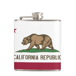 Patriottische, speciale fles met Californische vla Heupfles