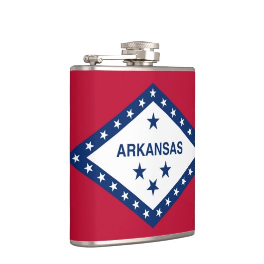 Patriottische, speciale kolf met Arkansas staatsvl Heupfles (Rechts)