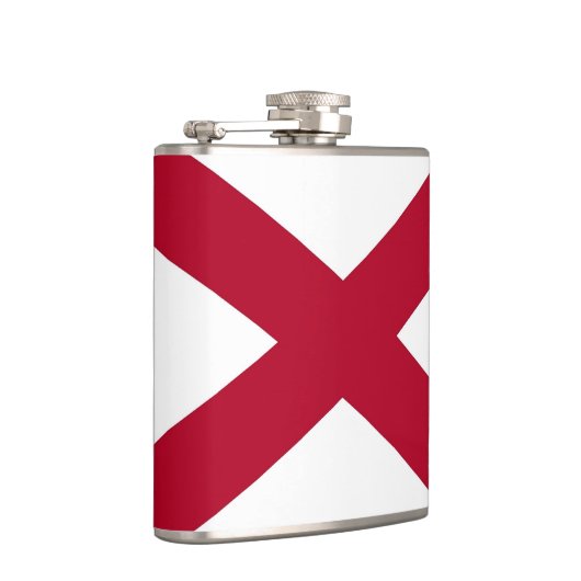 Patriottische speciale kolf met vlag van Alabama Heupfles (Rechts)