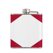 Patriottische speciale kolf met vlag van Alabama Heupfles (Achterkant)