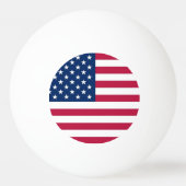 Patriottische, speciale ping pong bal met vlag van pingpongbal (Voorkant)