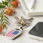 Patriottische, speciale sleutelhanger met Vlag van (Zijkant)