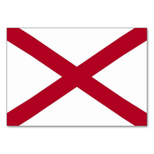 Patriottische, speciale tafelkaart met vlag van Al Kaart