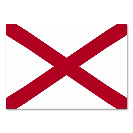 Patriottische, speciale tafelkaart met vlag van Al Kaart (Voorkant)