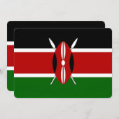 Patriottische, speciale uitnodigingen met de vlag  (Voorkant / Achterkant)