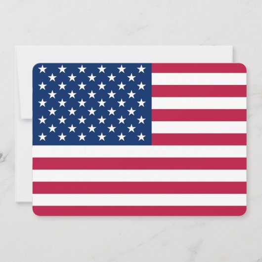 Patriottische, speciale uitnodigingen met vlag van (Voorkant)