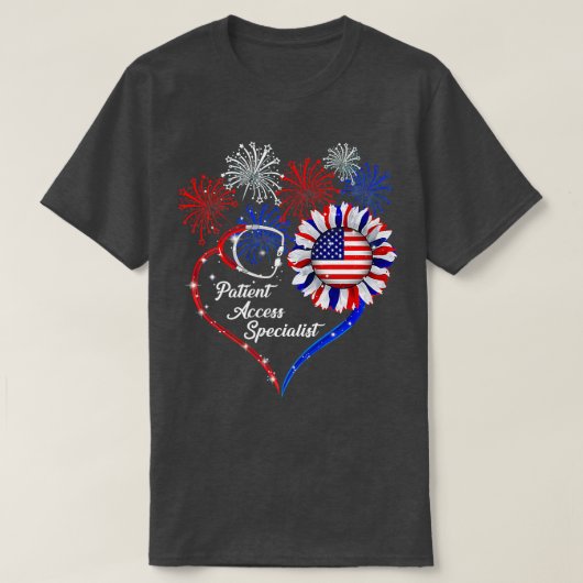 Patriottische specialist op het gebied van patiënt t-shirt (Design voorkant)